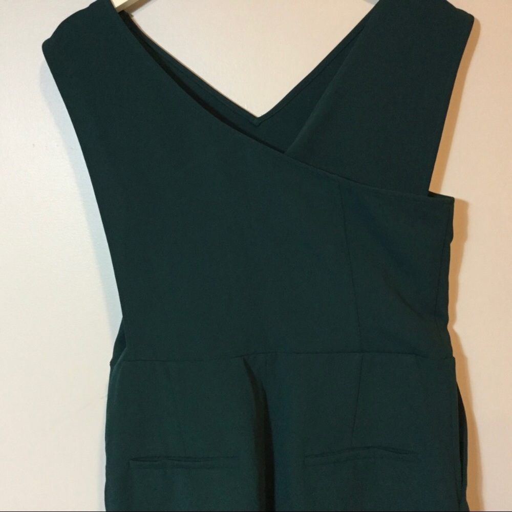 CAARA green wide leg jumpsuit size large - Picture 5 of 10